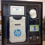 custom framed sports collectables