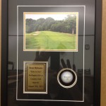 Custom Framed Golf Ball